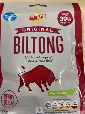 Biltong front packaging