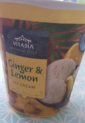 Ginger and lemon ice cream