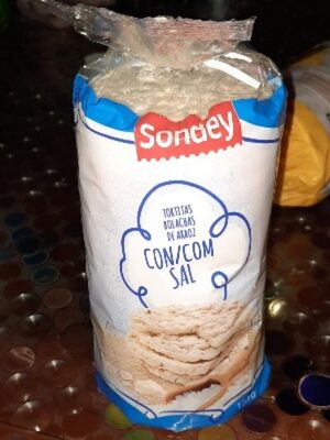 Tortitas Bolachas de Arroz con Sal front packaging