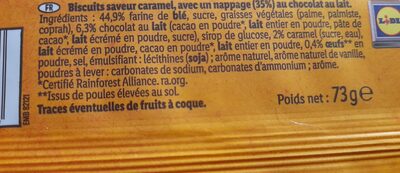 Ma tablette à partager ou pas ingredients label