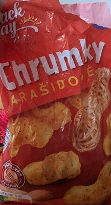 Arašidové chrumky front packaging