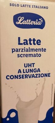 letteria latte parzialmente scremato uht a lunga tenuta conservazione