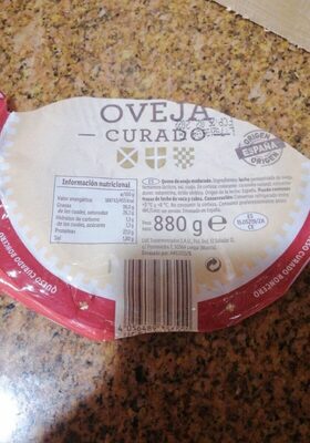 Queso oveja curado