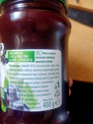 Dżem z czarnej porzeczki