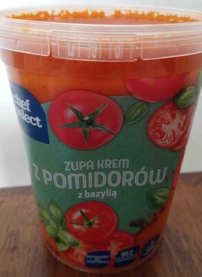 Zupa krem z pomidorów z bazylią