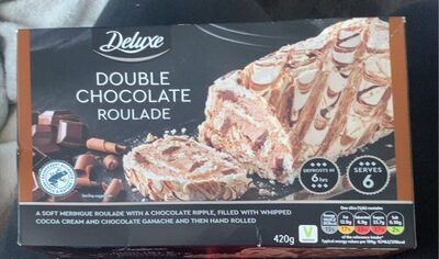 Double chocolate roulade