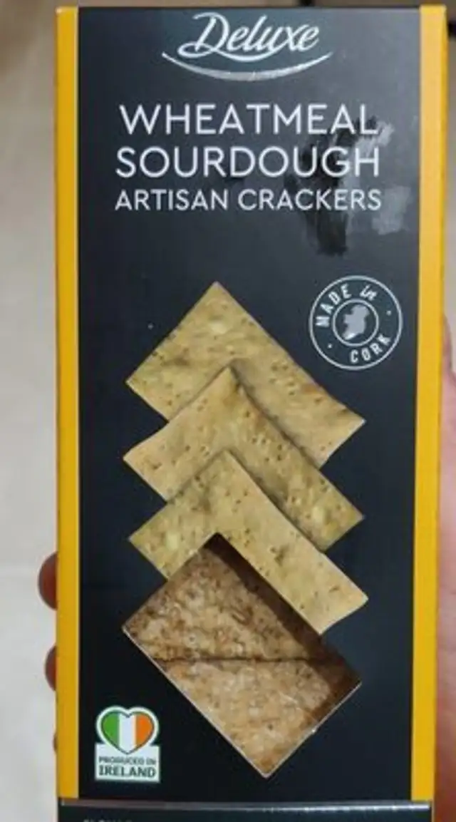Wheatmeal Sourdough crackers front packaging
