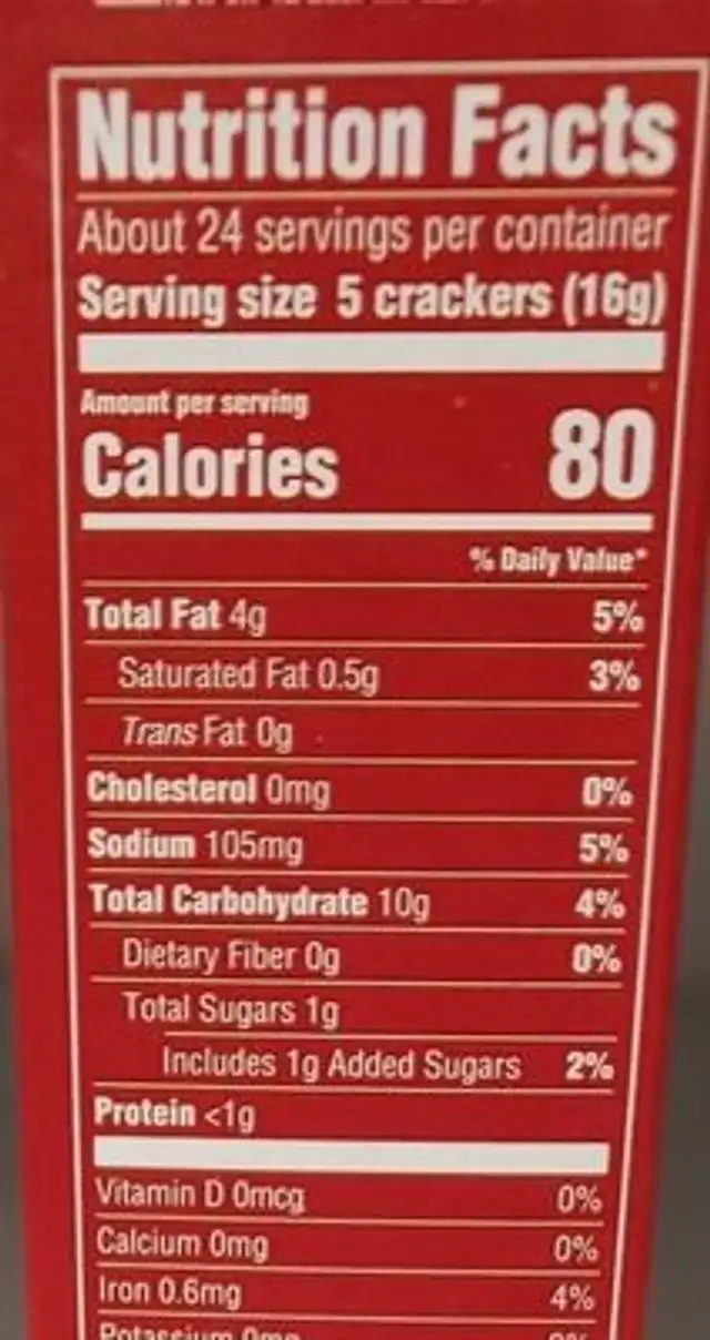 Golden rounds nutrition facts table