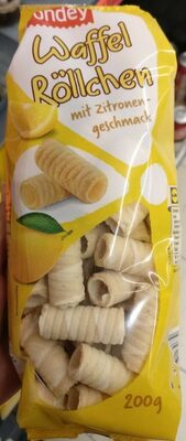 Waffel Röllchen mit Zitronengeschmack front packaging