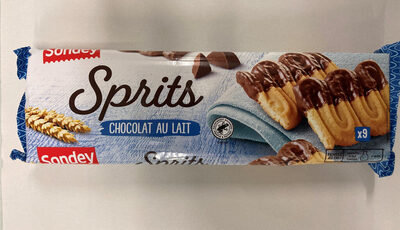Sprits nappé chocolat au lait
