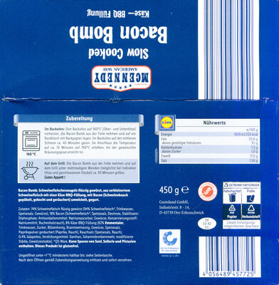 Slow Cooked Bacon Bomb Käse BBQ Füllung