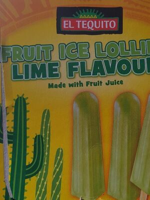 Fruit ice lollies lime