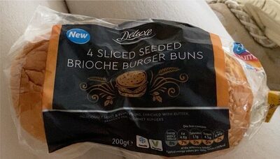 Seeded brioche burger buns