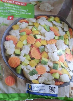 Mix de légumes suisse non épicé front packaging