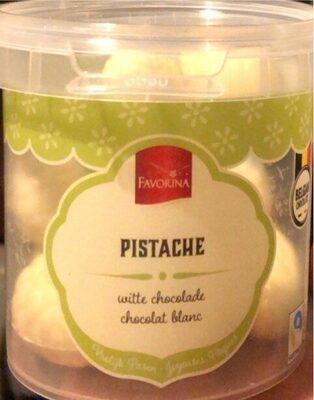 Pistache chocolat blanc front packaging
