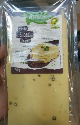 Vegan slices pepper front packaging