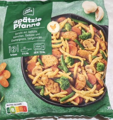 Spätzle-Pfanne mit Hähnchen und Gemüse