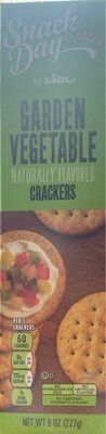 Garden vegetable crackers