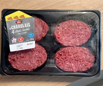 4 Steaks hachés Charolais 5%