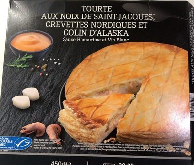 Tourte aux noix de saint Jacques