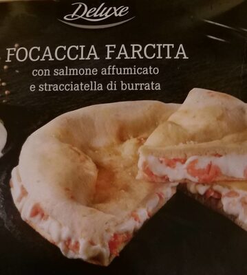 Focaccia farcita con salmone affumicato