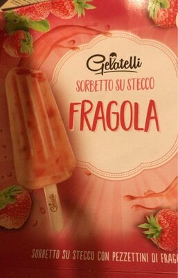 sorbetto su stecco fragola