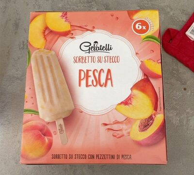 Sorbetto su stecco pesca