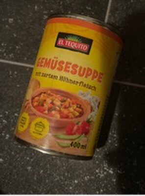 Gemüsesuppe mit zartem Hühnerfleisch