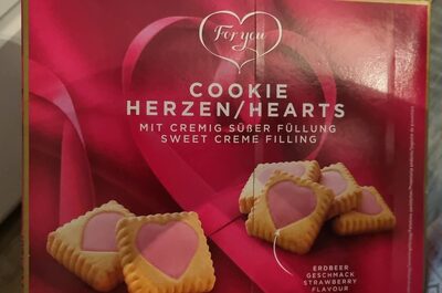 Cookie Herzen mit cremig süßer Füllung