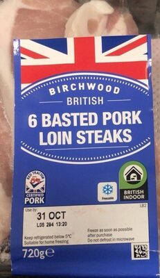 6 BASTED PORK LOIN STEAKS