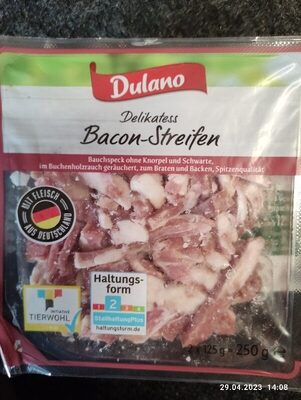 Delikatess Bacon in Streifen