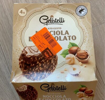 Gelati nocciola e cioccolato