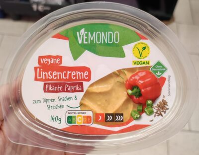 Vegane Linsencreme Pikante Paprika