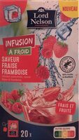 Infusion à froid saveur fraise et framboise