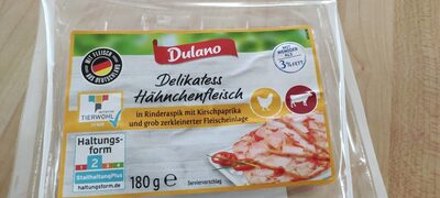 Delikatess Hähnchenfleisch in Rinderaspik