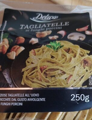 Tagliatelle ai funghi porcini front packaging