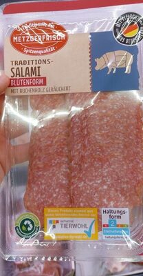 Traditionelle salami front packaging