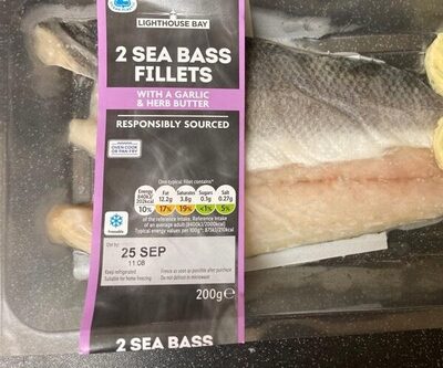 Sea bass fullets