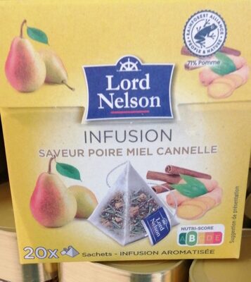 Infusion saveur poire miel cannelle
