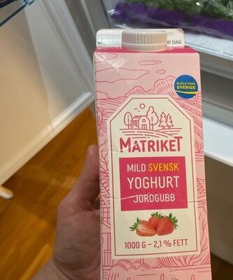 Mild Svensk Yoghurt jordgubb