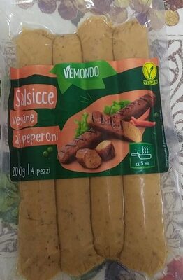 Salsicce vegane ai peperoni