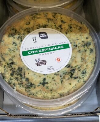 Tortilla de patata con espinacas
