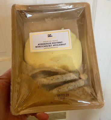 Nürnberger Rostbratwürstchen mit Apfelkraut