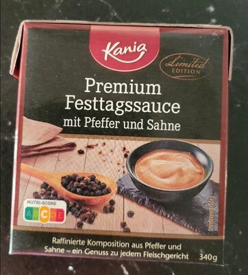 Premium Festtagssauce mit Pfeffer und Sahne