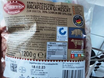 Hackfleisch front packaging