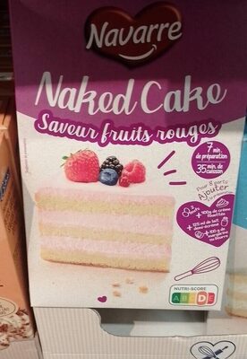 Naked Cake saveur fruits rouge