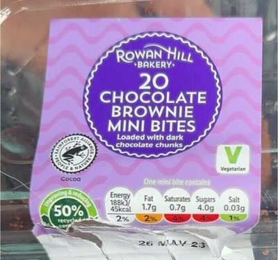 Chocolate brownie mini bites