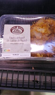 Pavés de haut de cuisse de poulet Sauce verte