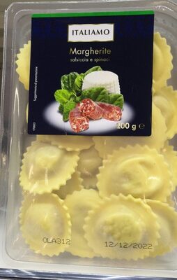 Margherite salsiccia e spinaci