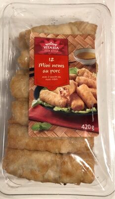 12 Mini nems au porc front packaging